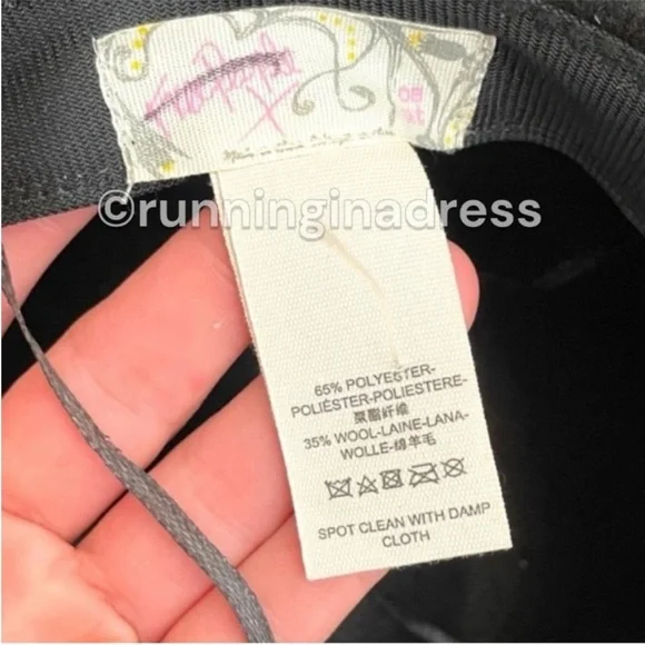 NWOT Free People Clean Slate Felt Adjustable Hat In Color Black Size One Size